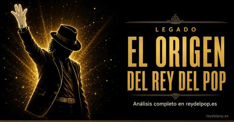 Por qué llaman a Michael Jackson el Rey del Pop: silueta dorada con fedora y guante blanco